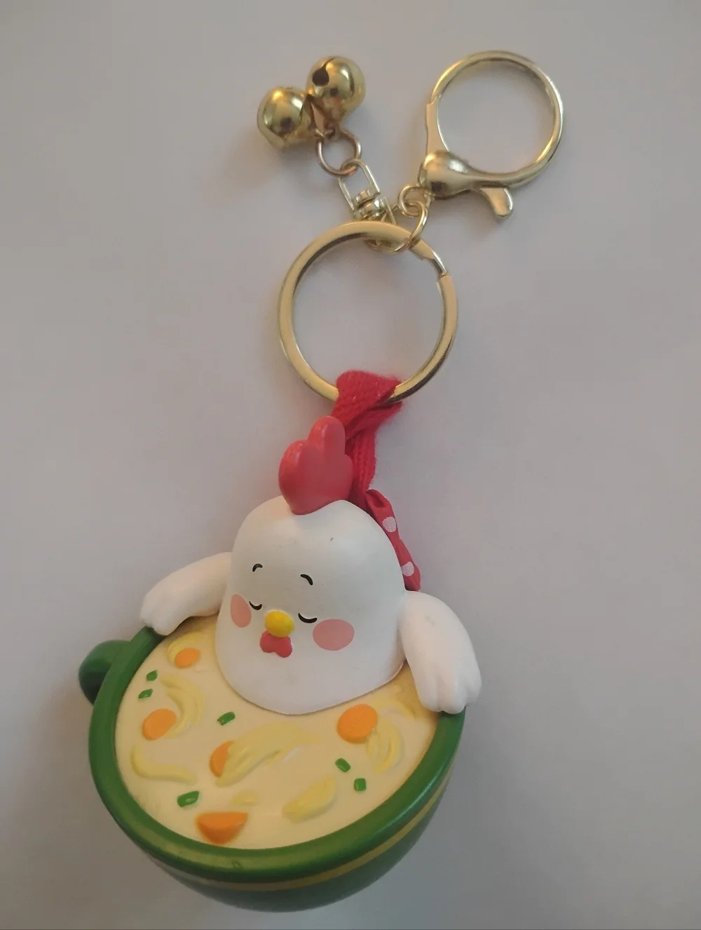 Funko Paka Paka Soup Troop Chicken Noodle Novelty Keychain Bag Charm Gold Tone - Picture 7 of 10